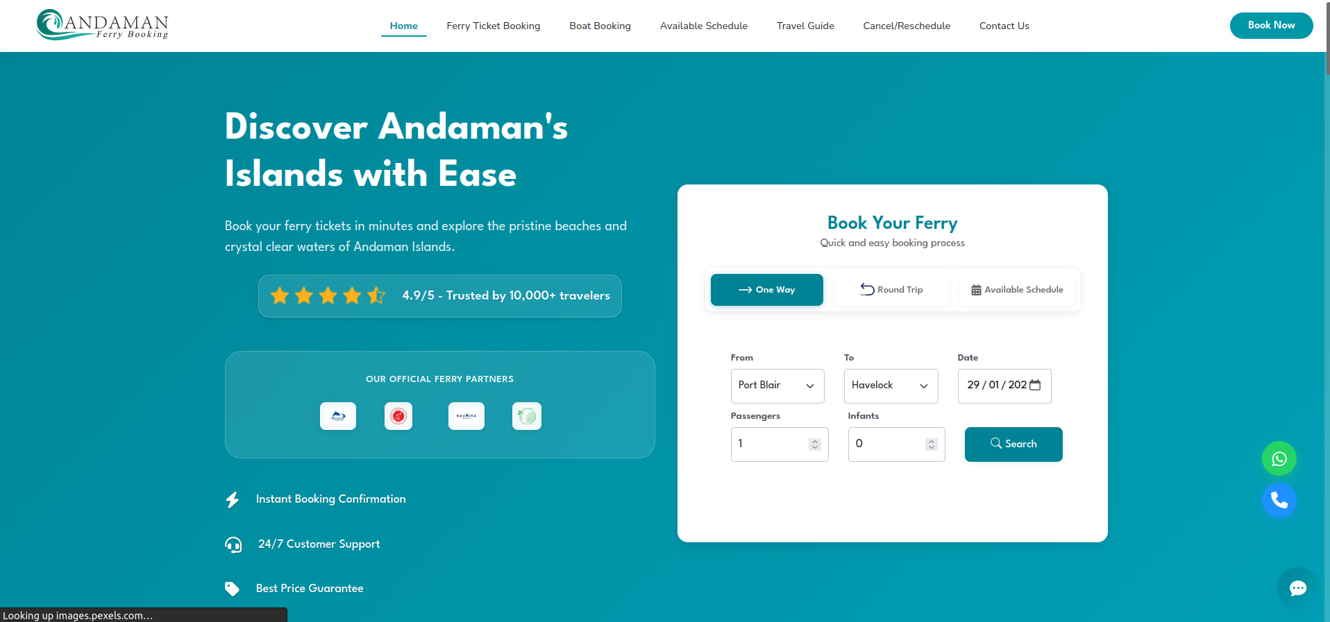 Renjith Reghu developer project — Ferry Booking Engine Kerala