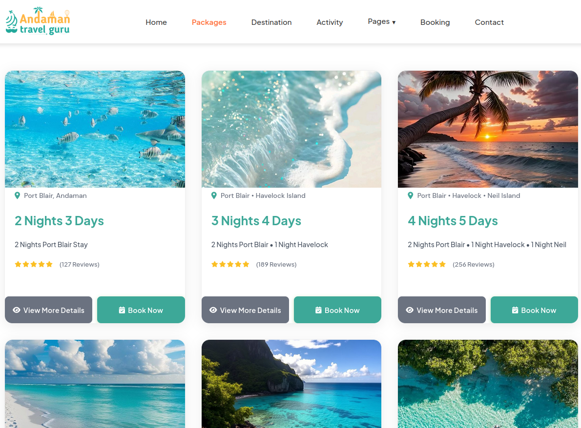 Renjith Reghu — SEO-optimized Travel Agency booking website